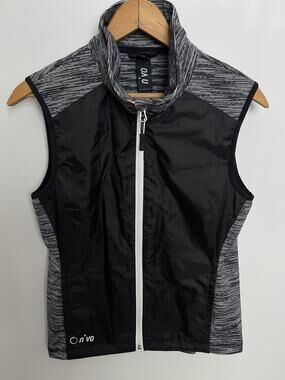 Women's N'VO Golf Vest Black/White color size S